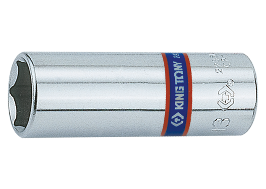 Socket Largo 1/4" x 12 mm 6 Puntas King Tony
