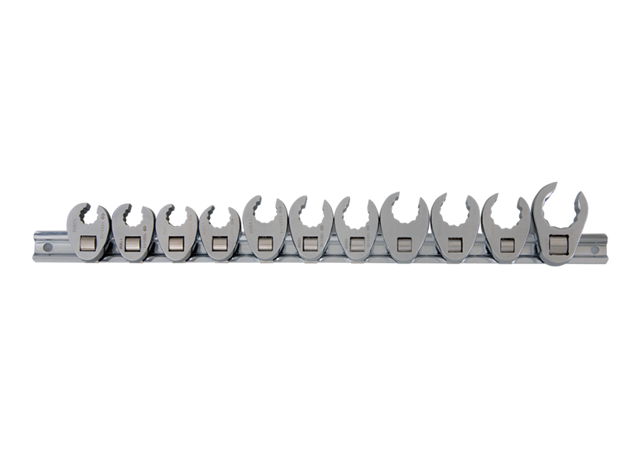 Juego de Llaves 10-22 mm Cuadrante 3/8" y 1/2" 12 Puntas 11 Piezas King Tony