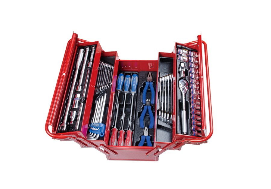 Caja Herramienta Plegable 18.5'' 62Pz