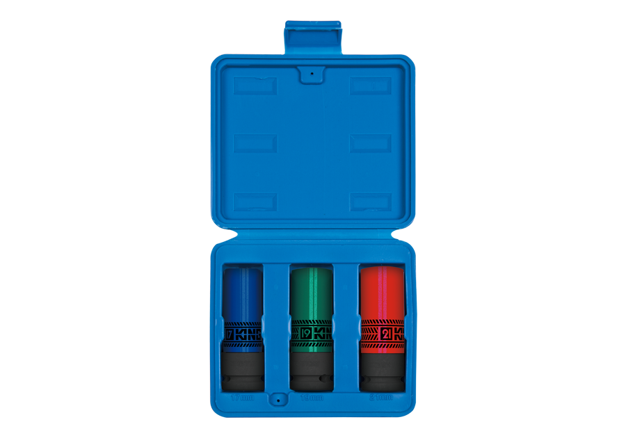 Jgo Socket Hex Impacto 1/2 Dr. Para Ruedas-Tuercas 3Pz