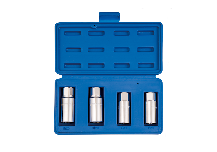 Jgo Socket 1/2" Extractor de Esparragos 4Pz