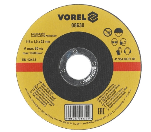 Disco Corte Metal Delgado 4-1/2 X 0.4 X 7/8