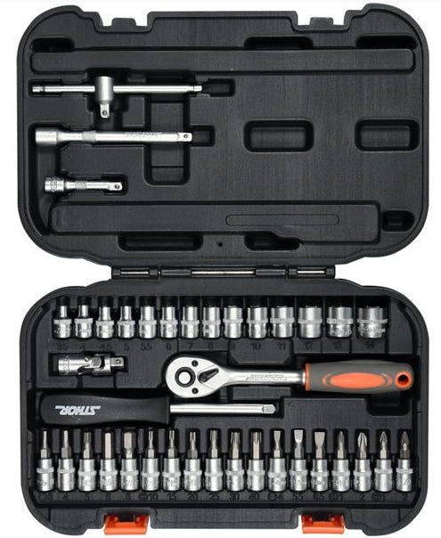 Juego de Herramientas 1/4" 38 Piezas STHOR