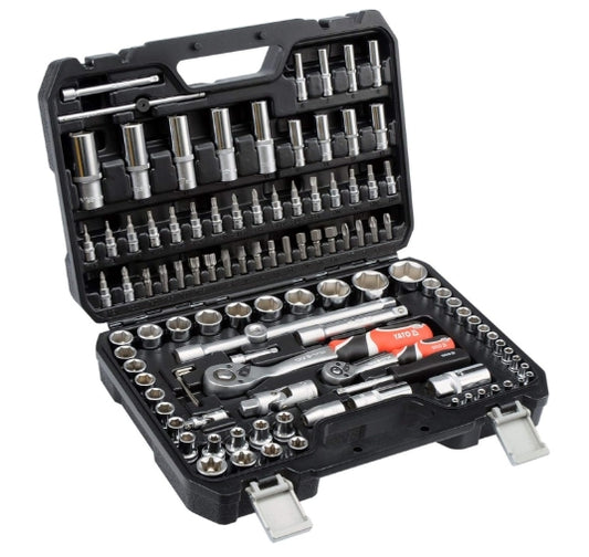 Juego de Socket 1/4" y 1/2" y Herramientas 108 Piezas