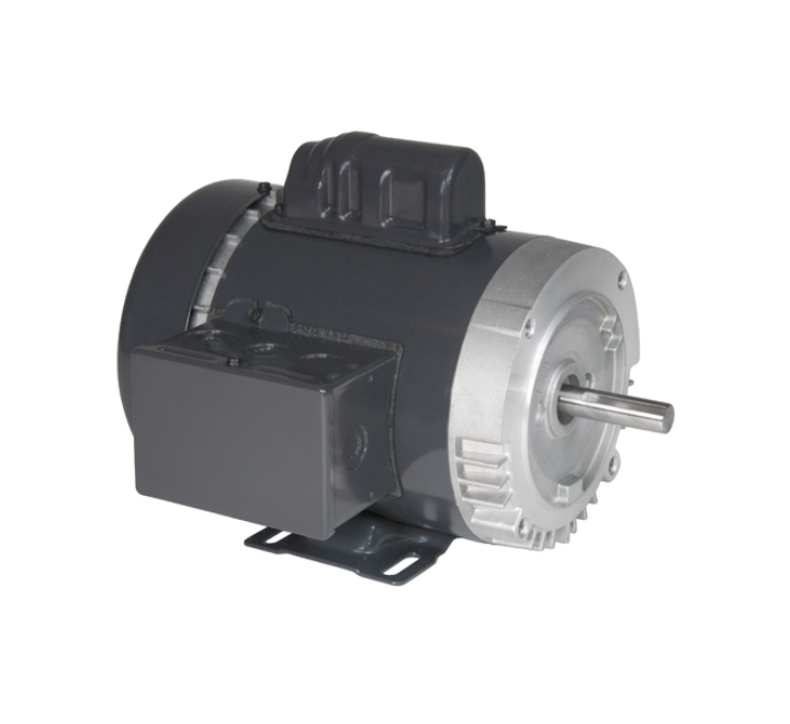 Motor eléctrico monofásico 1/2 HP, 1725 RPM, AC 115/208-230 V, 56C Frame, TEFC