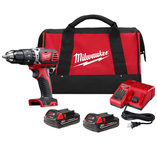 Taladro / Drill Martillo, 18V, Dr. 1/2", 0-400/ 0-1,800 Rpm, 2 Bat, Carg