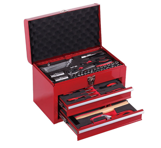 Caja Herramienta 3 Gaveta 15" 74Pz
