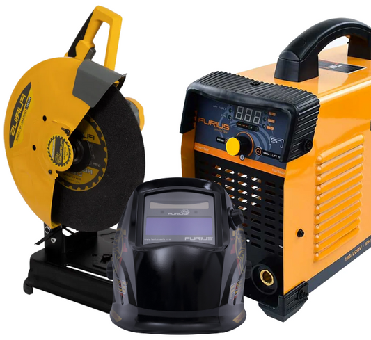 Kit de Soldadura Fix 251 Inv - 250A - 110/220V mma/Tig+ Careta Fenix 50 + Lift Digital + Tronzadora Furius