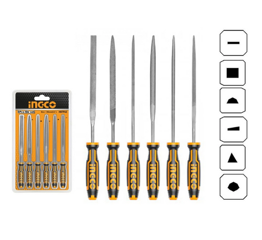 Limas para Afilar Longitud 140 mm Ingco