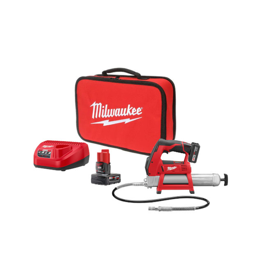 Imagen de Engrasadora A Bateria 12V, 8000Psi, 2Velocidades, Con Contador Automatico, Manguera de 36" 7Cartucho - HT automotriz e industrial
