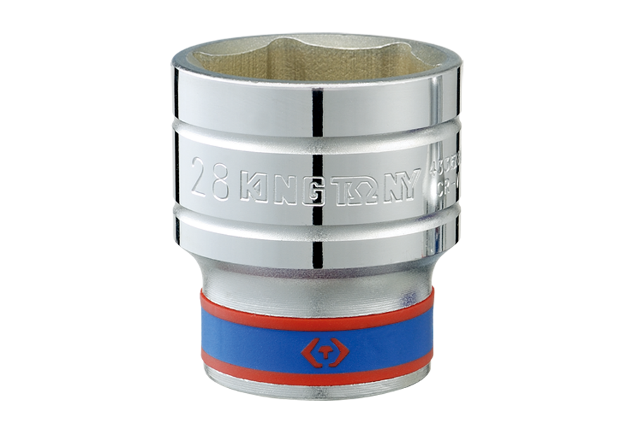 Socket Corto 1/2" x 18 mm 6 Puntas King Tony