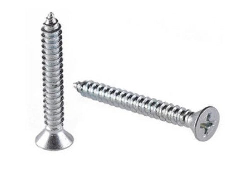 Tornillo de Lámina Cabeza Plana Acero Inoxidable #14 x 2"