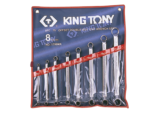 Juego de Llave Acodada 75° 8 Piezas 6-23 mm King Tony
