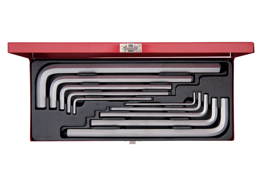 Juego de Llave L 10 Piezas Hex Extra Larga 3-17 mm King Tony