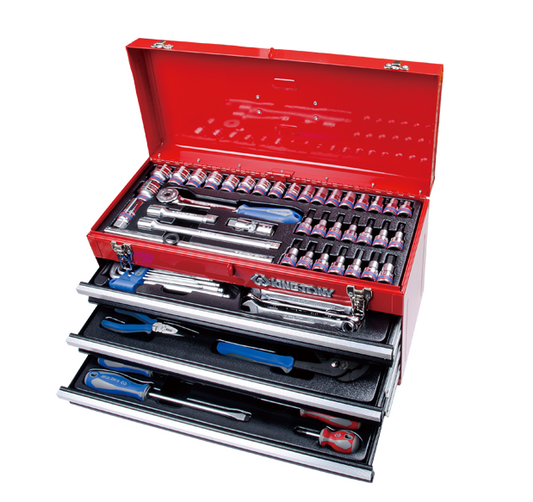 Caja Herramienta 3 Gaveta 19" 74Pz