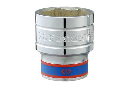 Socket Corto 1/2" x 29 mm 6 Puntas King Tony