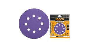 Juego de Papel Lija para Pulimiento de Auto 150 mm P80 5 Piezas Ingco