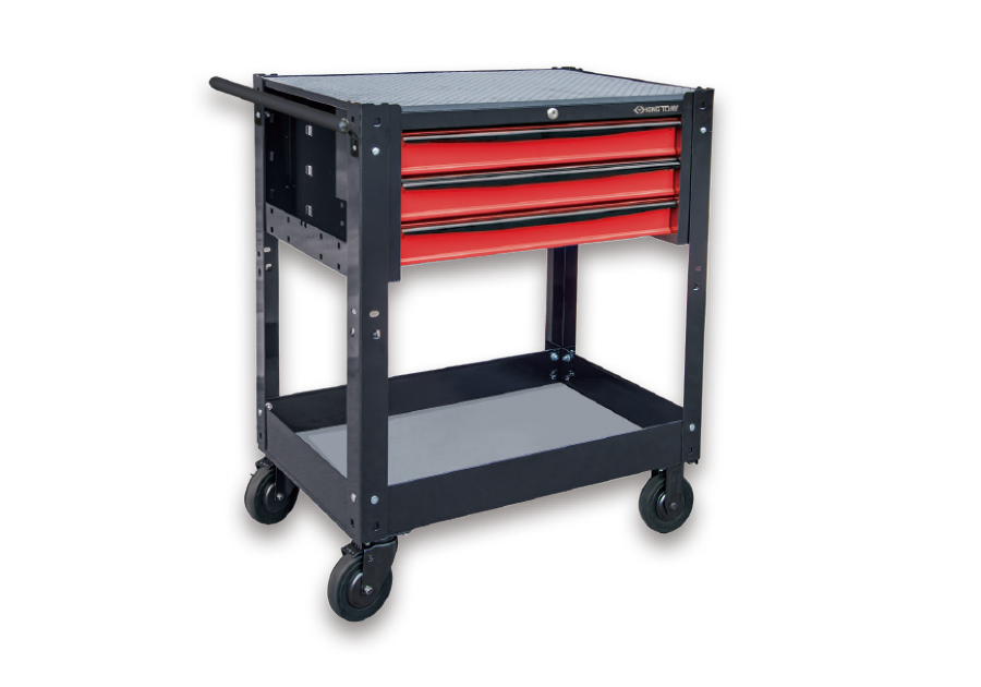 Caja Herramienta 3 Gaveta 22" & Carro Negra Con Roja
