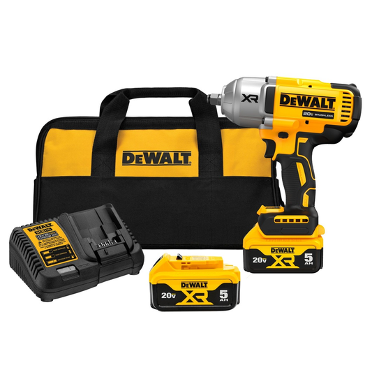 Pistola de Impacto 1/2" (XR) 1400 ft-lbs 2 Baterías + Cargador DeWalt