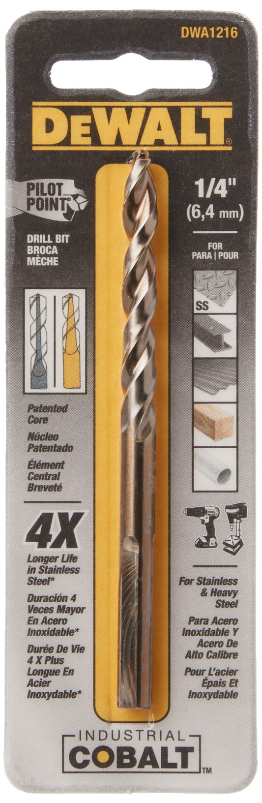 Broca Cobalto 1/4" Pilot Point