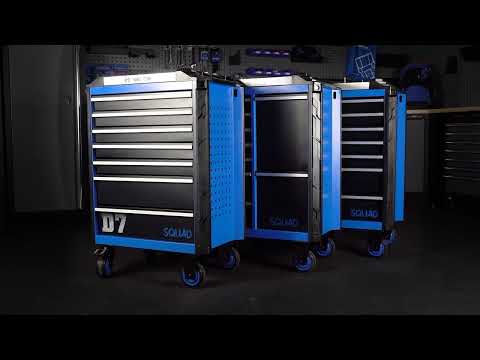 Caja Herramienta 10 Gaveta C/Rueda Serie Squad Servicio Pesado