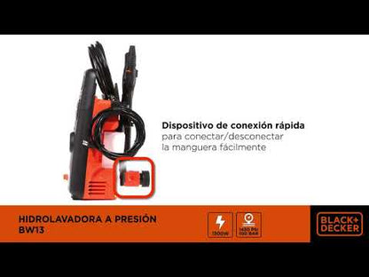 Hidrolavadora de Alta Presión 1450Psi - 1200W + Guantes (Cca-Bd505L) Black & Decker