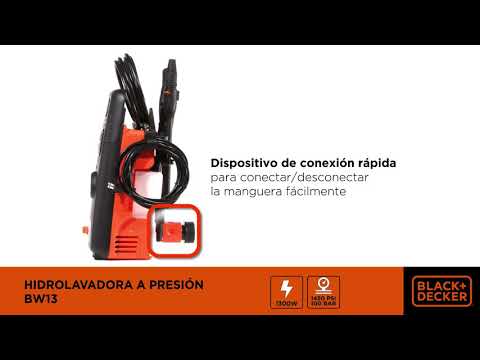 Hidrolavadora de Alta Presión 1450Psi - 1200W + Guantes (Cca-Bd505L) Black & Decker