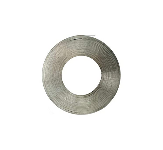 Banda Inox. 5/8" Ancho, 0.030" Espesor, 100' Largo