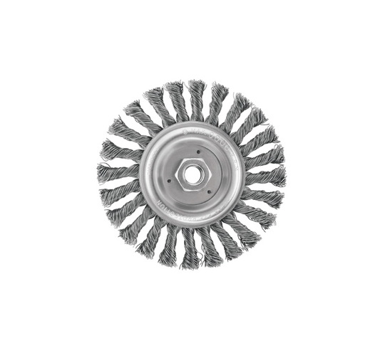 Cepillo Circular Entorchado Inox. 4-1/2"X5/8-11
