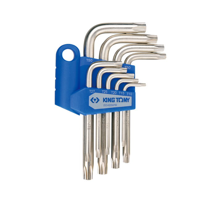 Juego llave l torx .9 piezas std t10-t50