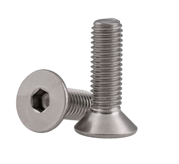 Tornillo cabeza plana allen inoxidable m6-1.00 x 40 unc