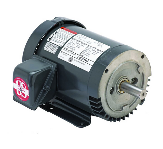 Motor Eléctrico Trifásico 1 HP, 3450 RPM, Frame 56C, 208-230/460V (TEFC)