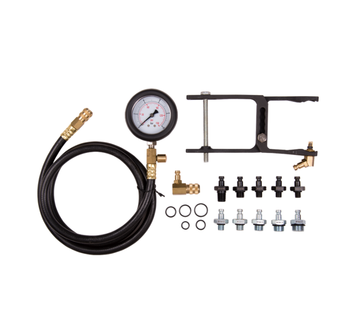Kit tester presion de aceite 0-150 psi 1 calibrador 13 piezas