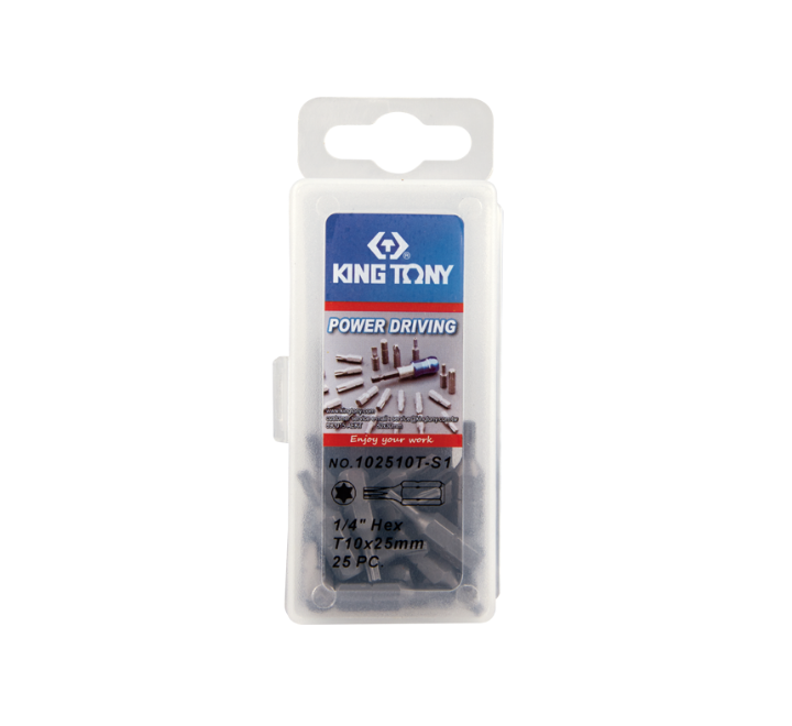 Juego. de puntas torx 1/4" hexagonal t30 25 piezas